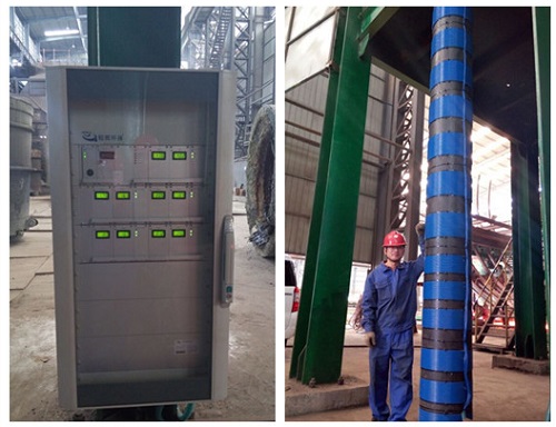 掃頻電子除垢儀安裝現(xiàn)場(chǎng)