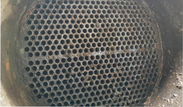 冷油器除垢效果驗收圖